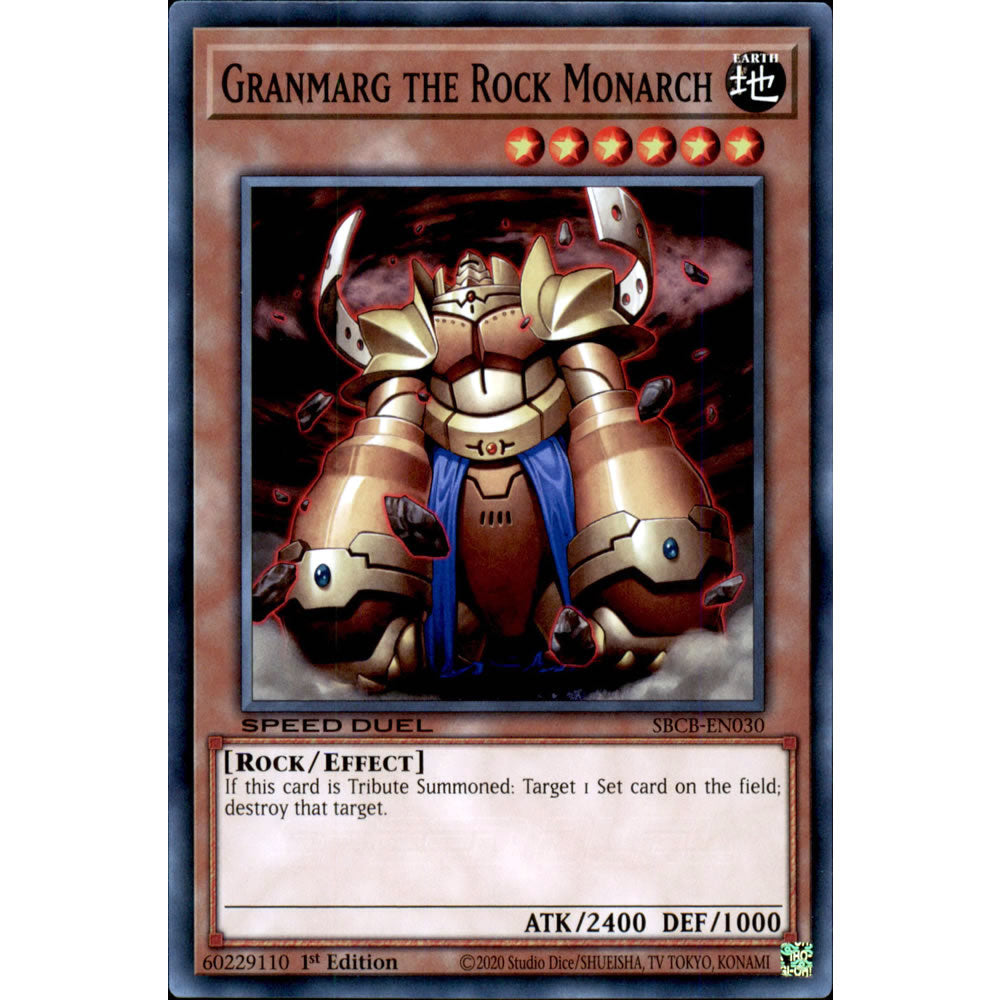 Granmarg the Rock Monarch SBCB-EN030 Yu-Gi-Oh! Card from the Speed Duel: Battle City Set