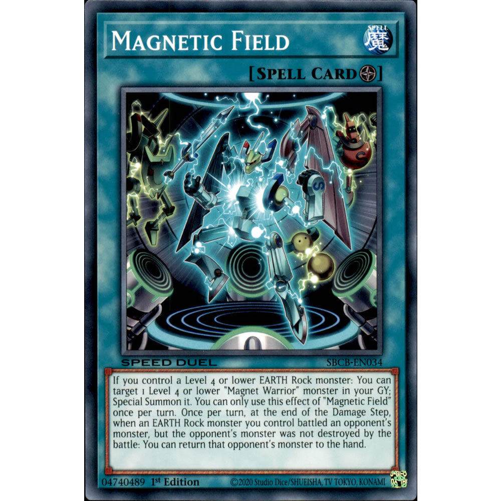 Magnetic Field SBCB-EN034 Yu-Gi-Oh! Card from the Speed Duel: Battle City Set