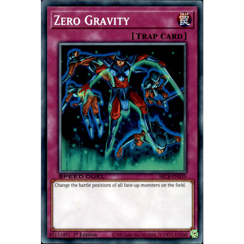 Zero Gravity SBCB-EN035 Yu-Gi-Oh! Card from the Speed Duel: Battle City Set