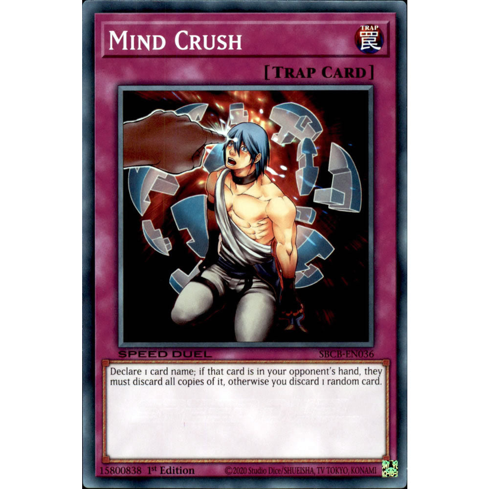 Mind Crush SBCB-EN036 Yu-Gi-Oh! Card from the Speed Duel: Battle City Set