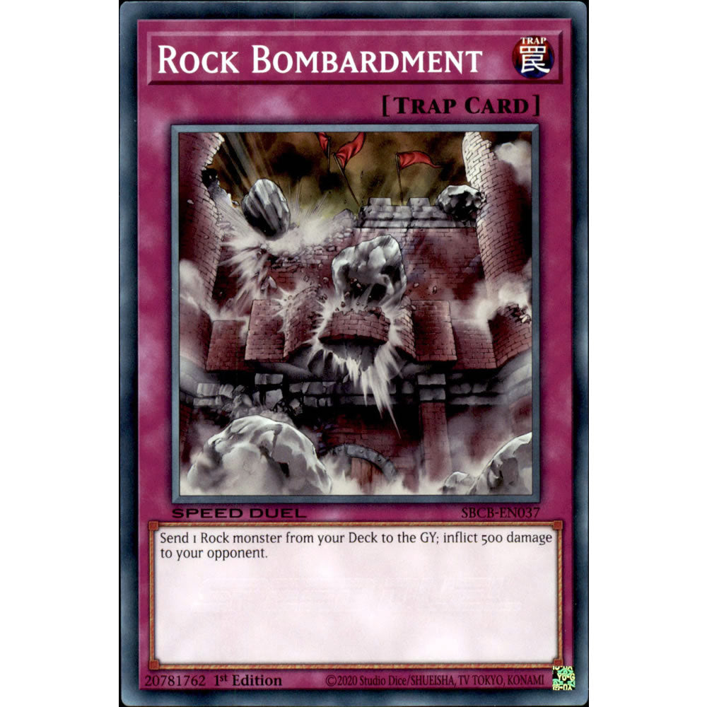 Rock Bombardment SBCB-EN037 Yu-Gi-Oh! Card from the Speed Duel: Battle City Set