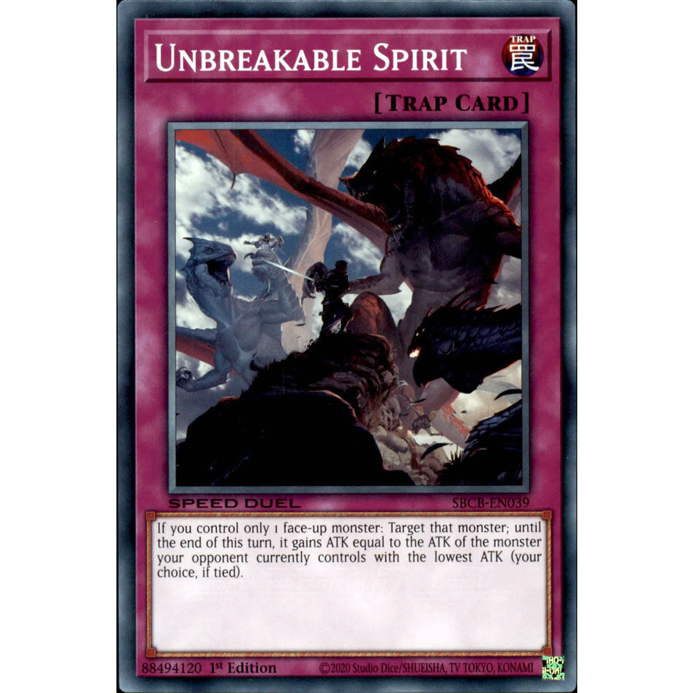 Unbreakable Spirit SBCB-EN039 Yu-Gi-Oh! Card from the Speed Duel: Battle City Set