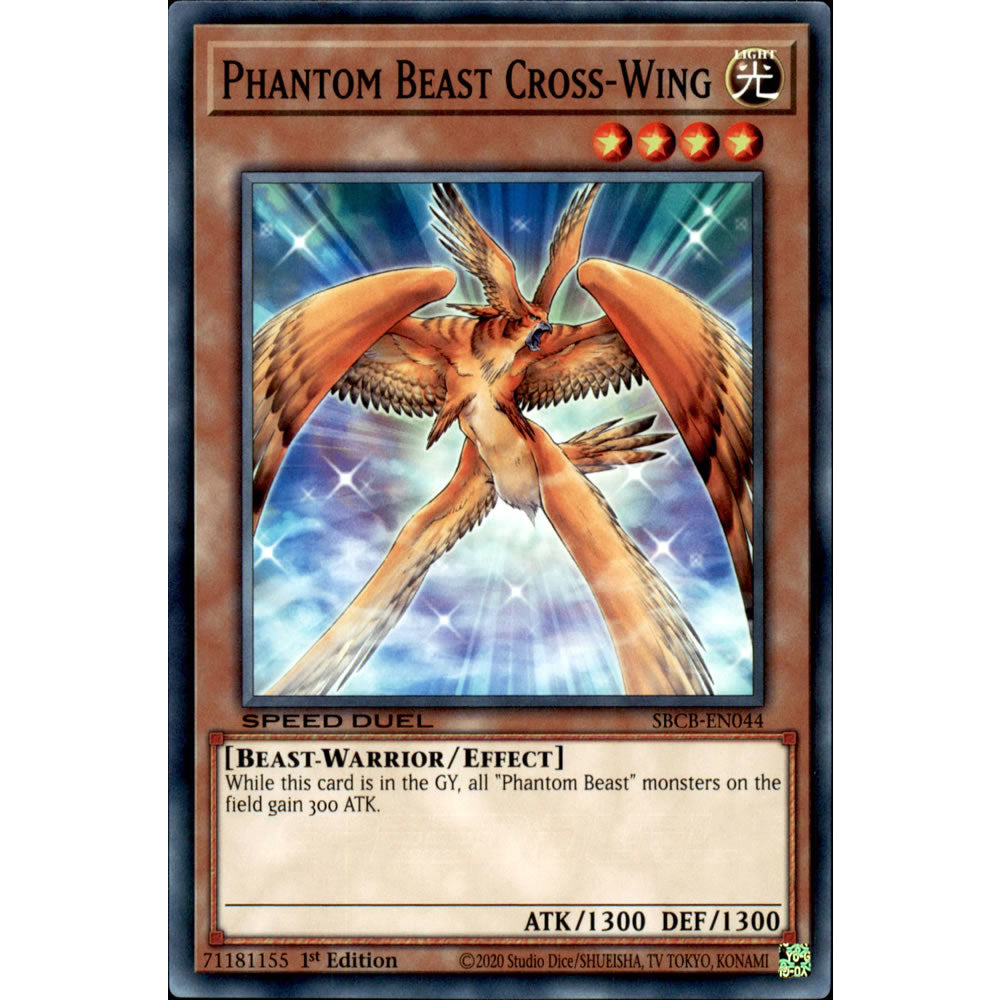 Phantom Beast Cross-Wing SBCB-EN044 Yu-Gi-Oh! Card from the Speed Duel: Battle City Set