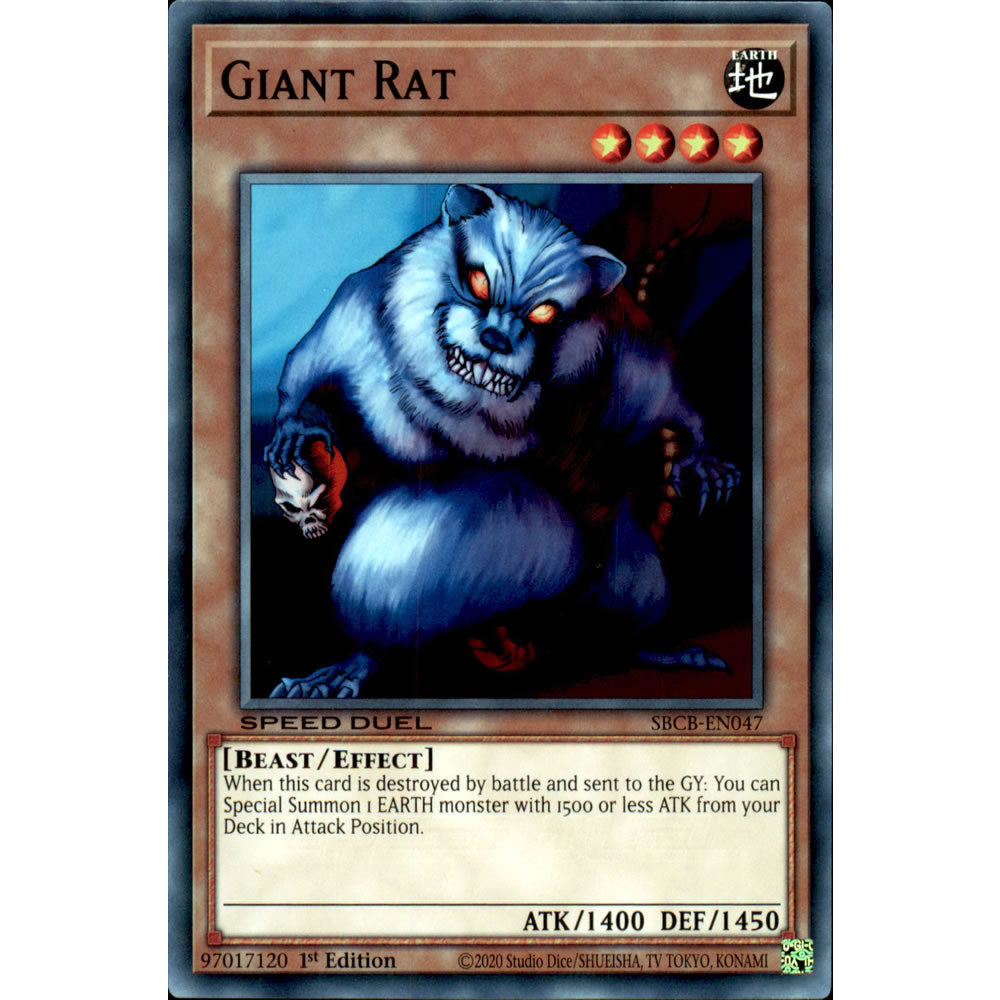 Giant Rat SBCB-EN047 Yu-Gi-Oh! Card from the Speed Duel: Battle City Set