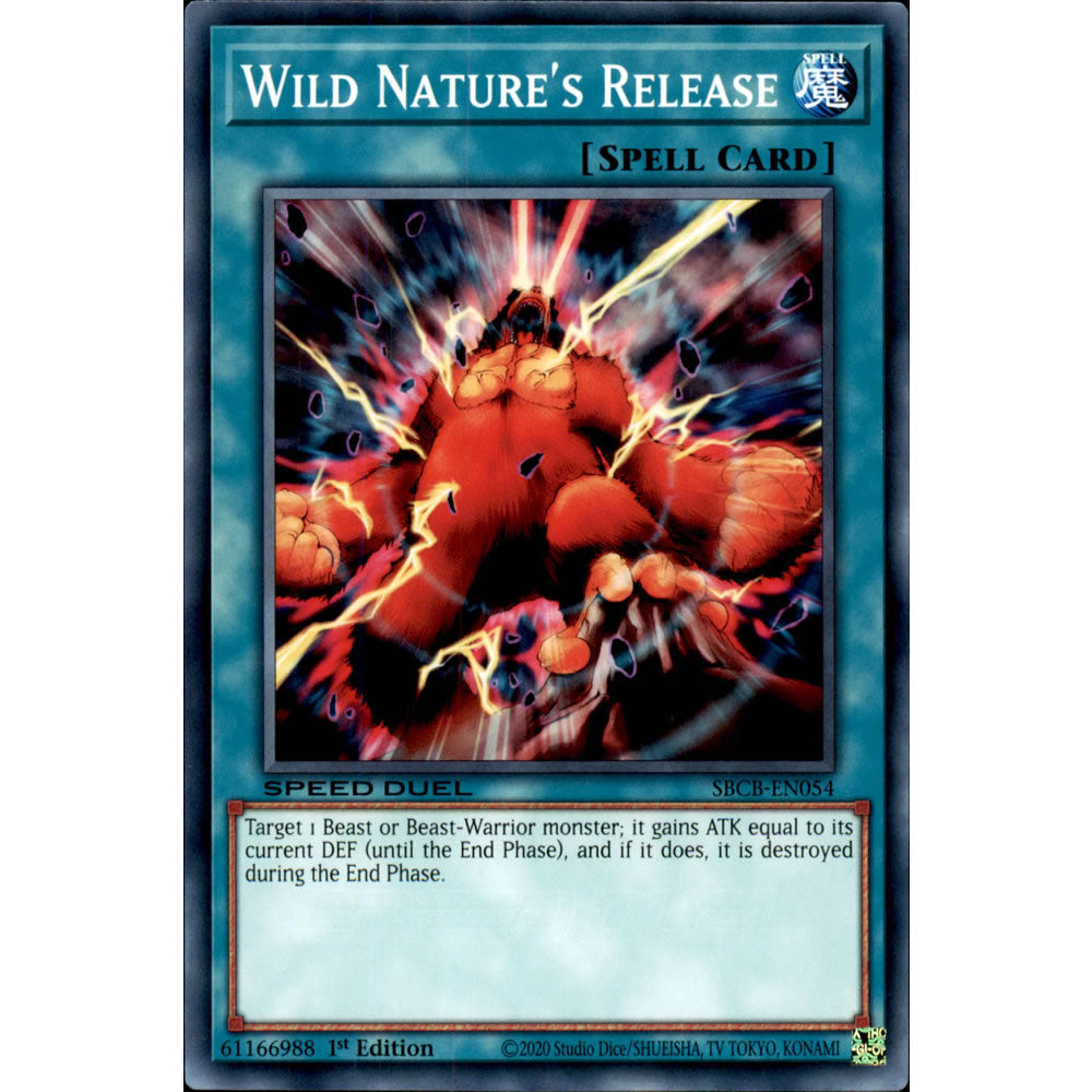 Wild Nature's Release SBCB-EN054 Yu-Gi-Oh! Card from the Speed Duel: Battle City Set