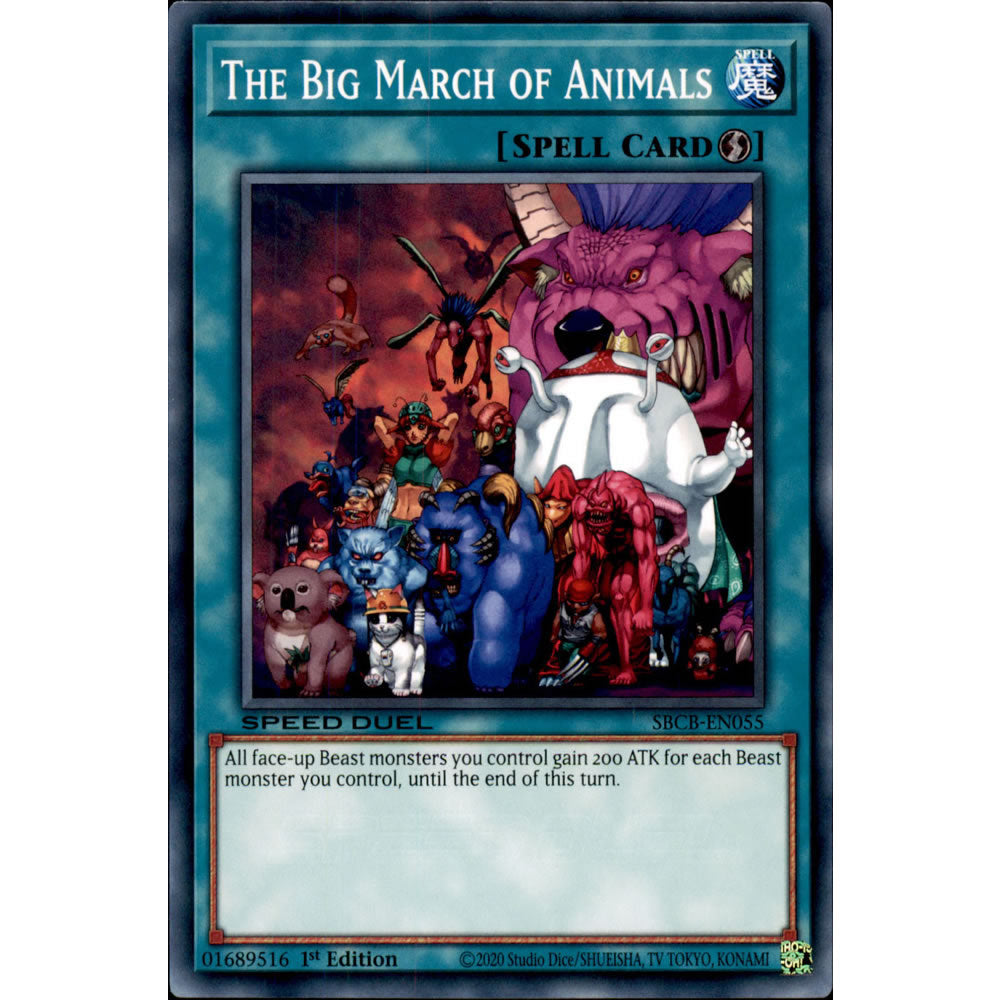 The Big March of Animals SBCB-EN055 Yu-Gi-Oh! Card from the Speed Duel: Battle City Set