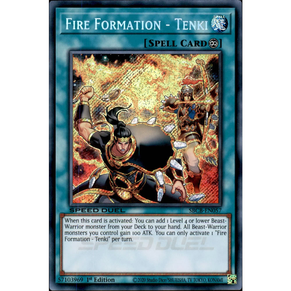 Fire Formation - Tenki SBCB-EN057 Yu-Gi-Oh! Card from the Speed Duel: Battle City Set