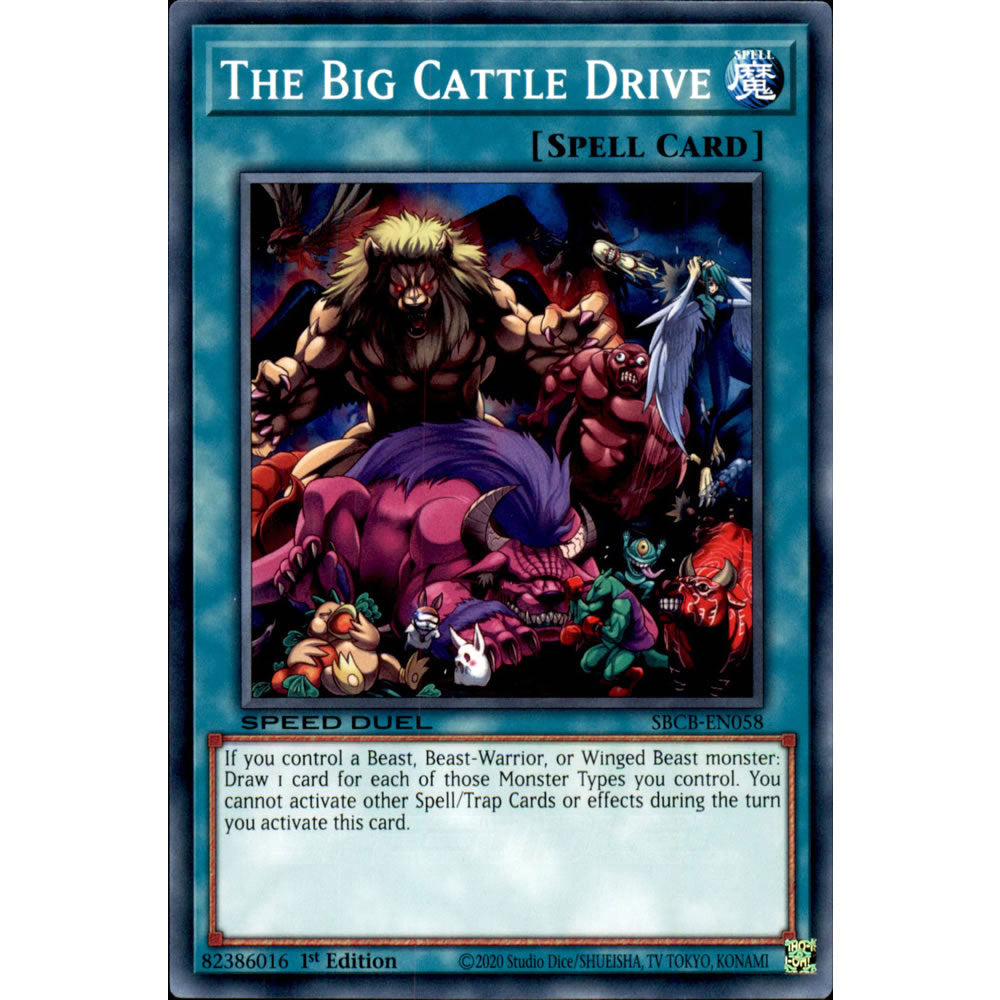 The Big Cattle Drive SBCB-EN058 Yu-Gi-Oh! Card from the Speed Duel: Battle City Set