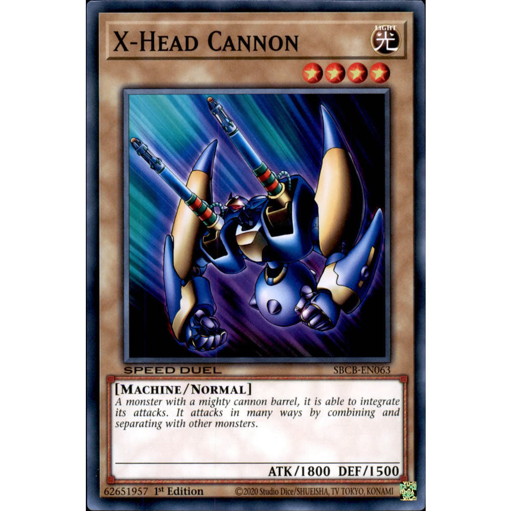 X-Head Cannon SBCB-EN063 Yu-Gi-Oh! Card from the Speed Duel: Battle City Set