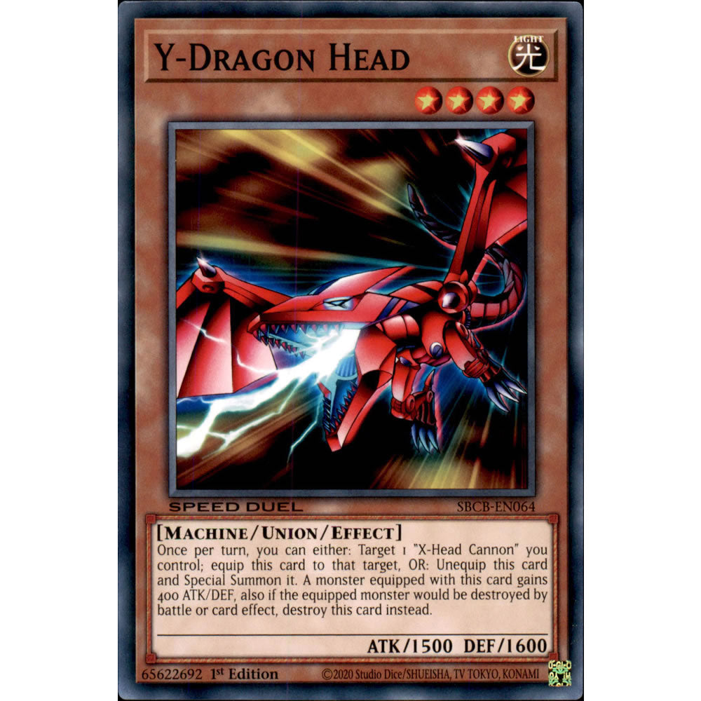 Y-Dragon Head SBCB-EN064 Yu-Gi-Oh! Card from the Speed Duel: Battle City Set