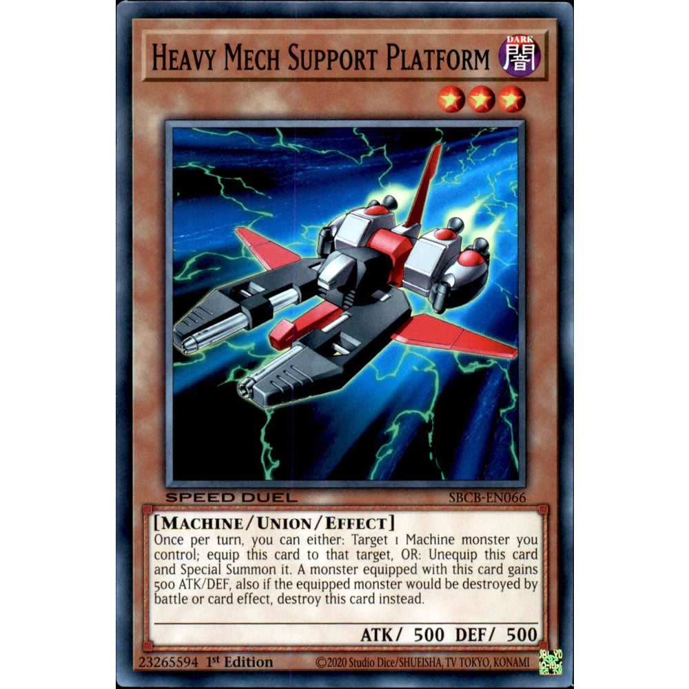 Heavy Mech Support Platform SBCB-EN066 Yu-Gi-Oh! Card from the Speed Duel: Battle City Set