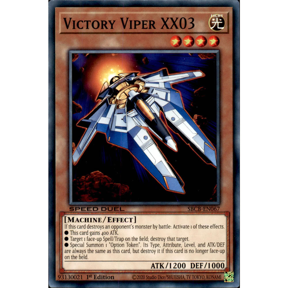 Victory Viper XX03 SBCB-EN067 Yu-Gi-Oh! Card from the Speed Duel: Battle City Set