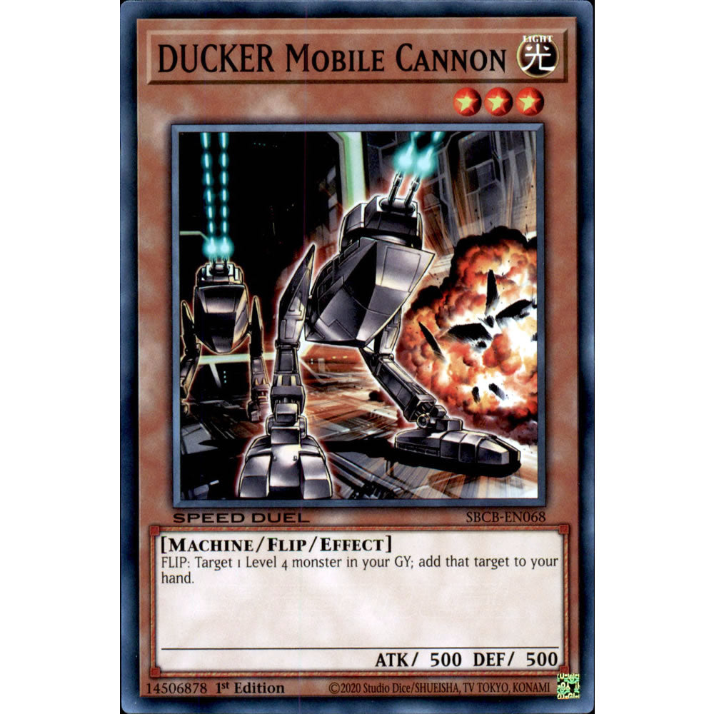 DUCKER Mobile Cannon SBCB-EN068 Yu-Gi-Oh! Card from the Speed Duel: Battle City Set