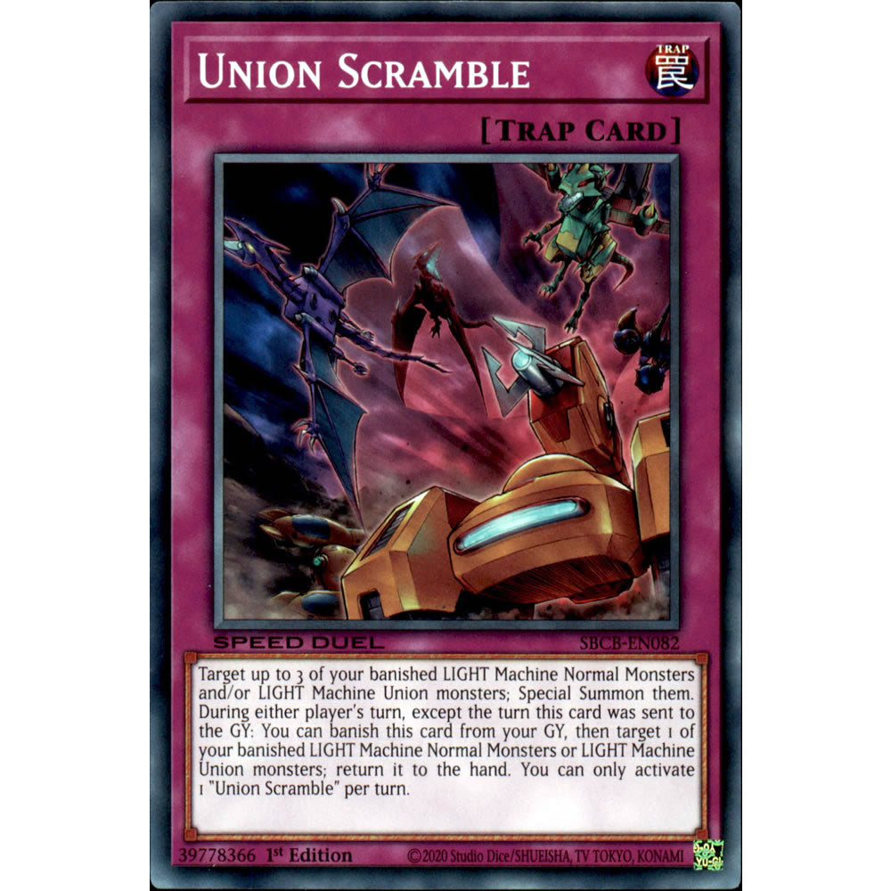 Union Scramble SBCB-EN082 Yu-Gi-Oh! Card from the Speed Duel: Battle City Set