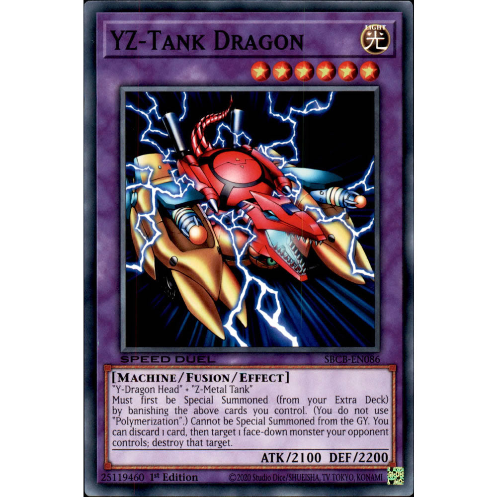 YZ-Tank Dragon SBCB-EN086 Yu-Gi-Oh! Card from the Speed Duel: Battle City Set