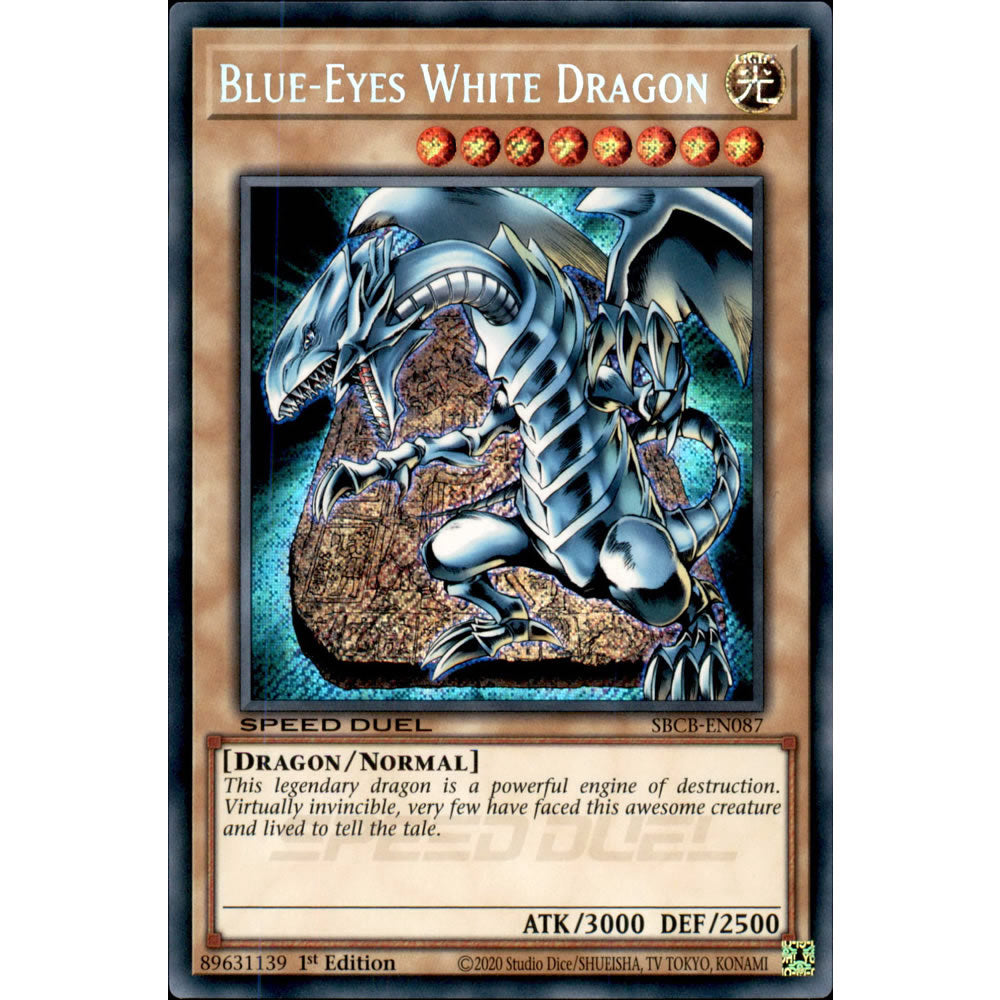 Blue-Eyes White Dragon SBCB-EN087 Yu-Gi-Oh! Card from the Speed Duel: Battle City Set