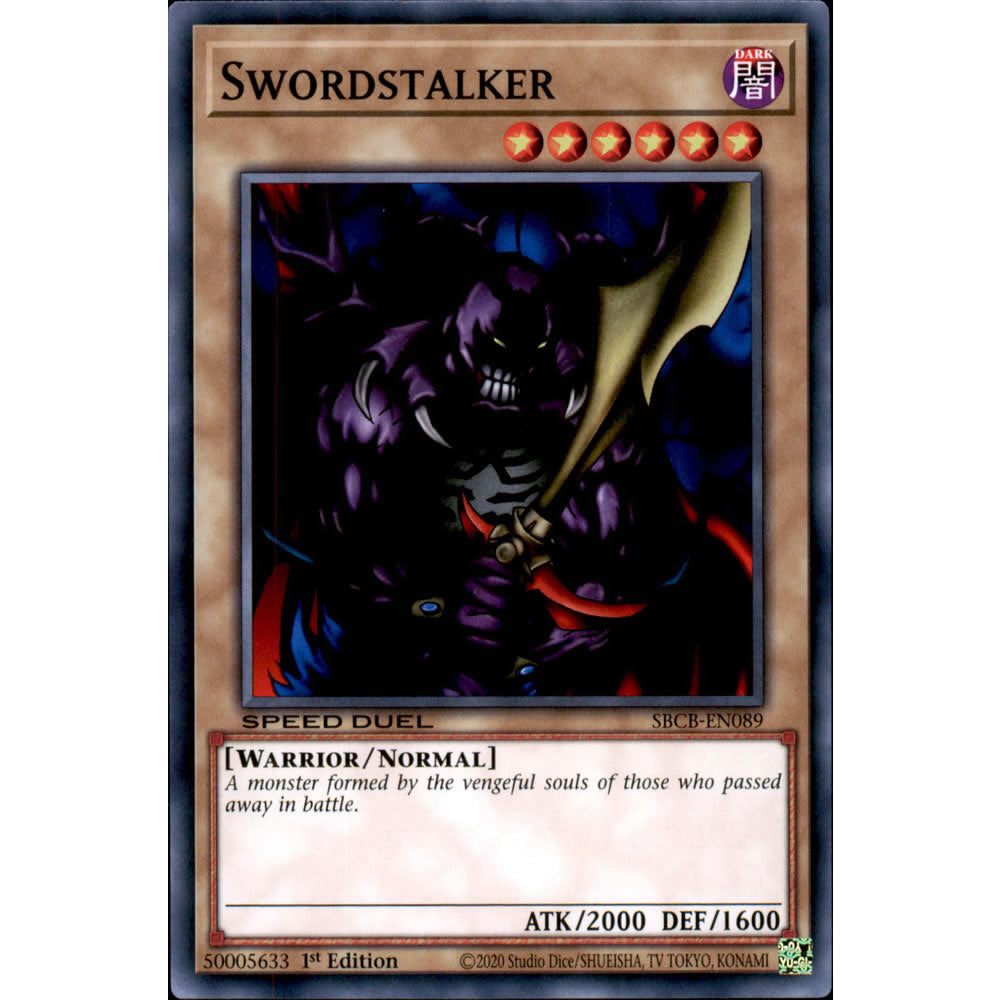 Swordstalker SBCB-EN089 Yu-Gi-Oh! Card from the Speed Duel: Battle City Set