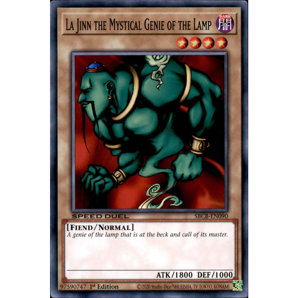 La Jinn the Mystical Genie of the Lamp SBCB-EN090 Yu-Gi-Oh! Card from the Speed Duel: Battle City Set