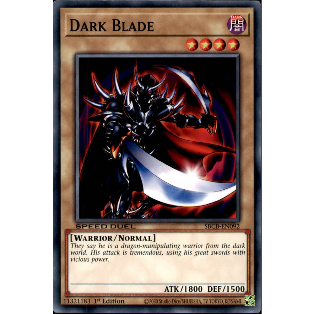 Dark Blade SBCB-EN092 Yu-Gi-Oh! Card from the Speed Duel: Battle City Set