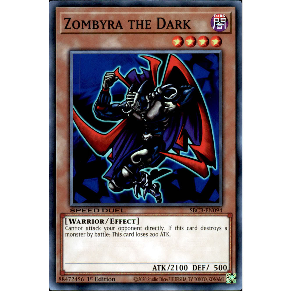 Zombyra the Dark SBCB-EN094 Yu-Gi-Oh! Card from the Speed Duel: Battle City Set