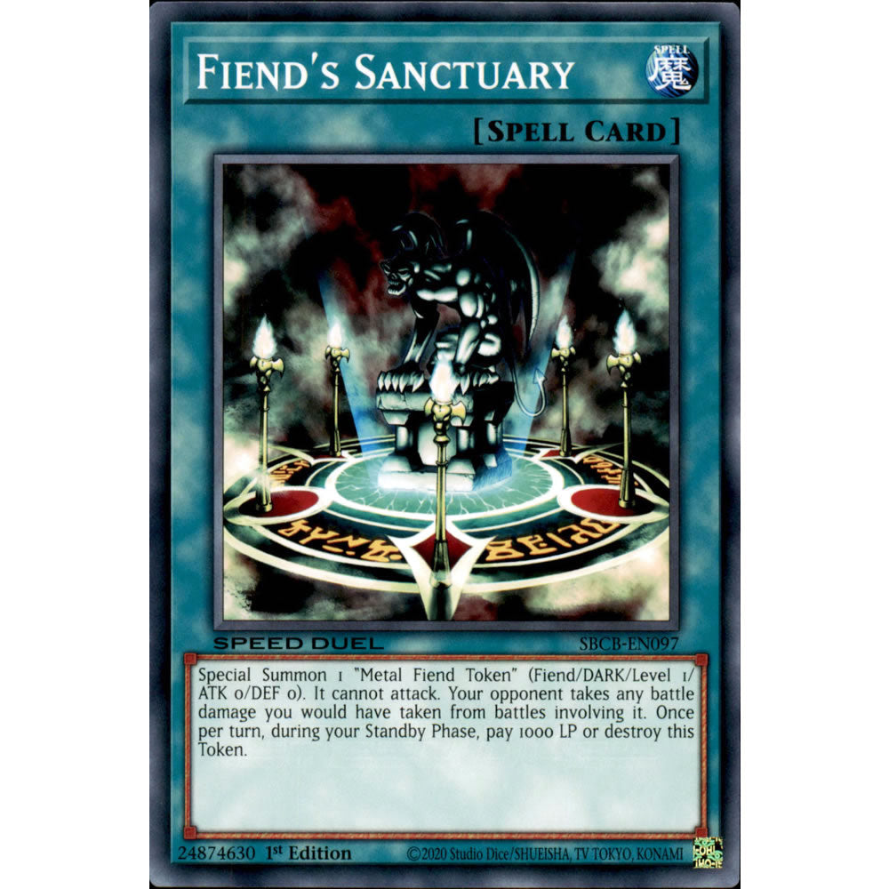 Fiend's Sanctuary SBCB-EN097 Yu-Gi-Oh! Card from the Speed Duel: Battle City Set