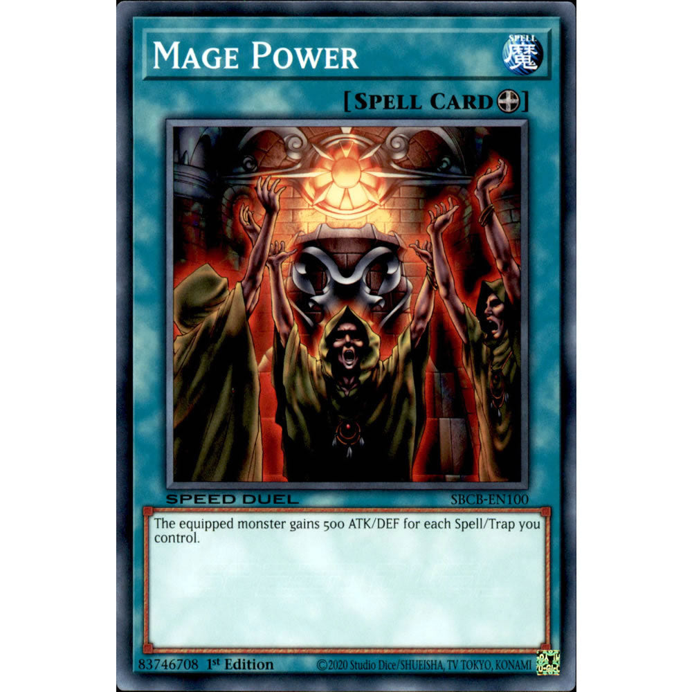 Mage Power SBCB-EN100 Yu-Gi-Oh! Card from the Speed Duel: Battle City Set