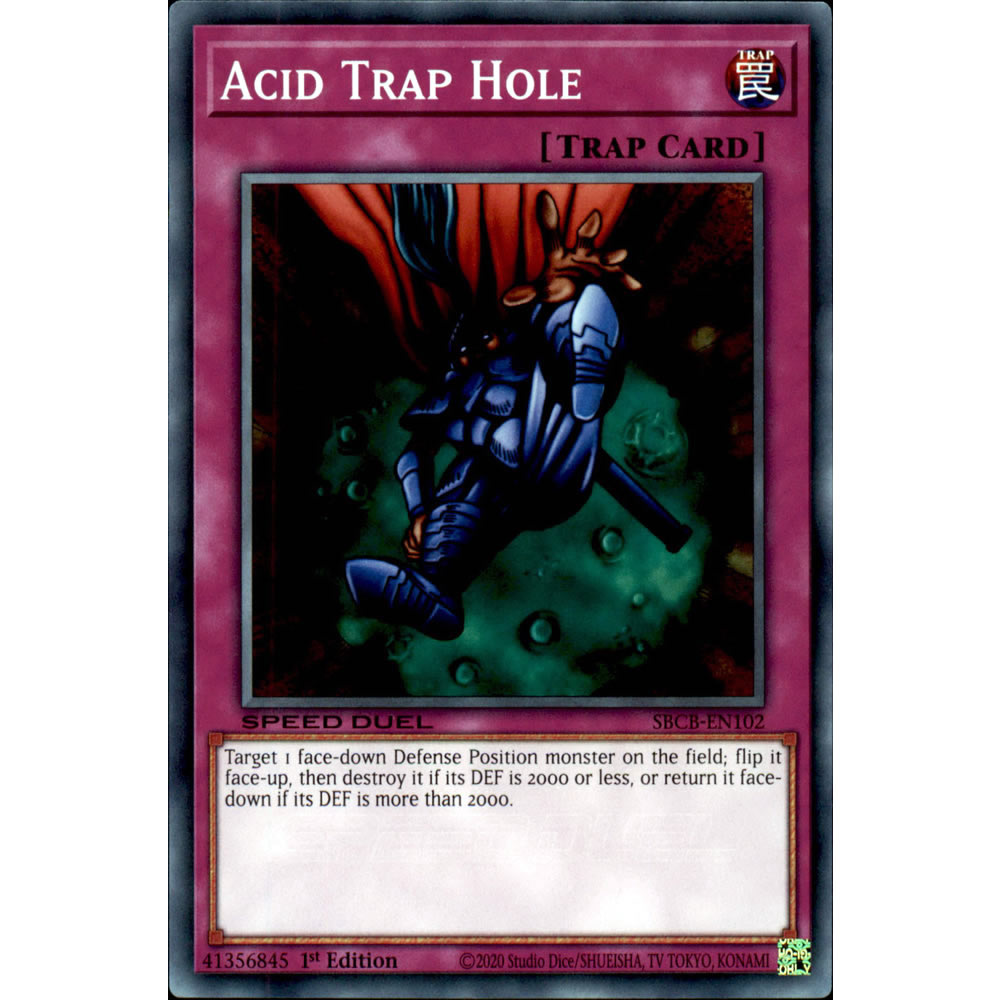 Acid Trap Hole SBCB-EN102 Yu-Gi-Oh! Card from the Speed Duel: Battle City Set