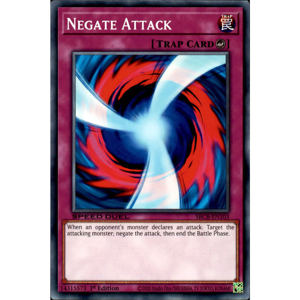 Negate Attack SBCB-EN103 Yu-Gi-Oh! Card from the Speed Duel: Battle City Set