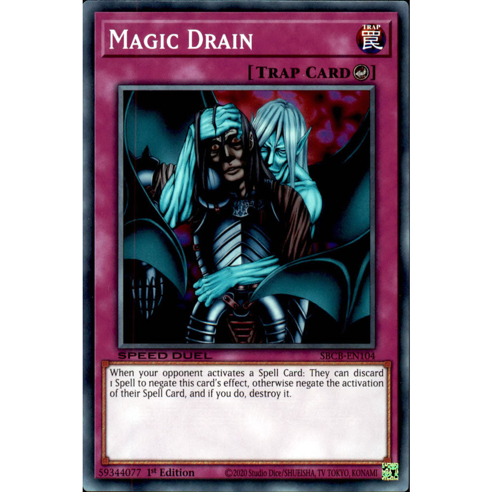 Magic Drain SBCB-EN104 Yu-Gi-Oh! Card from the Speed Duel: Battle City Set