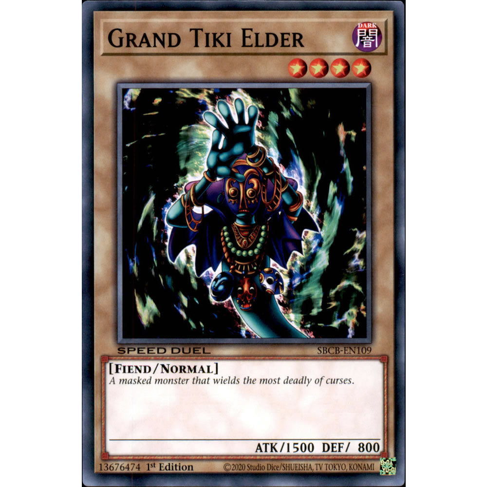 Grand Tiki Elder SBCB-EN109 Yu-Gi-Oh! Card from the Speed Duel: Battle City Set