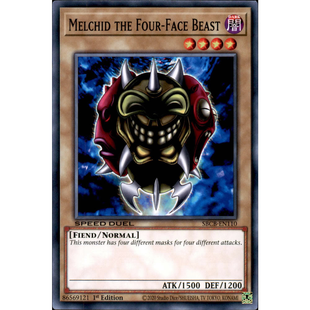 Melchid the Four-Face Beast SBCB-EN110 Yu-Gi-Oh! Card from the Speed Duel: Battle City Set