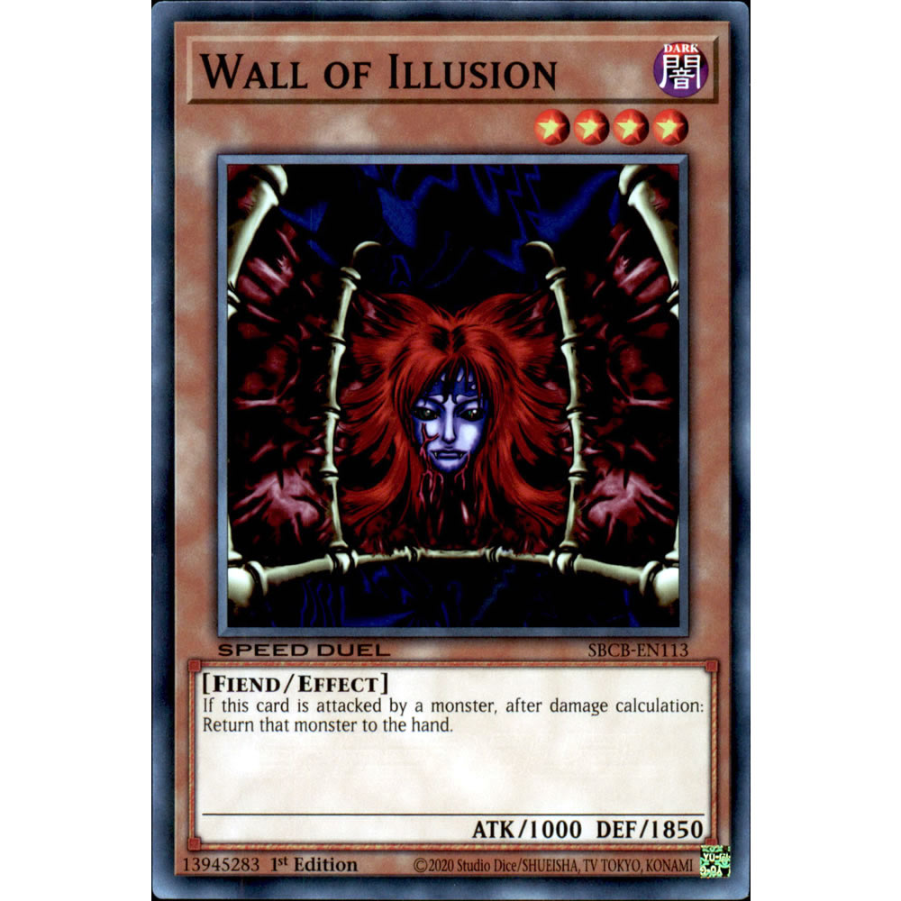 Wall of Illusion SBCB-EN113 Yu-Gi-Oh! Card from the Speed Duel: Battle City Set