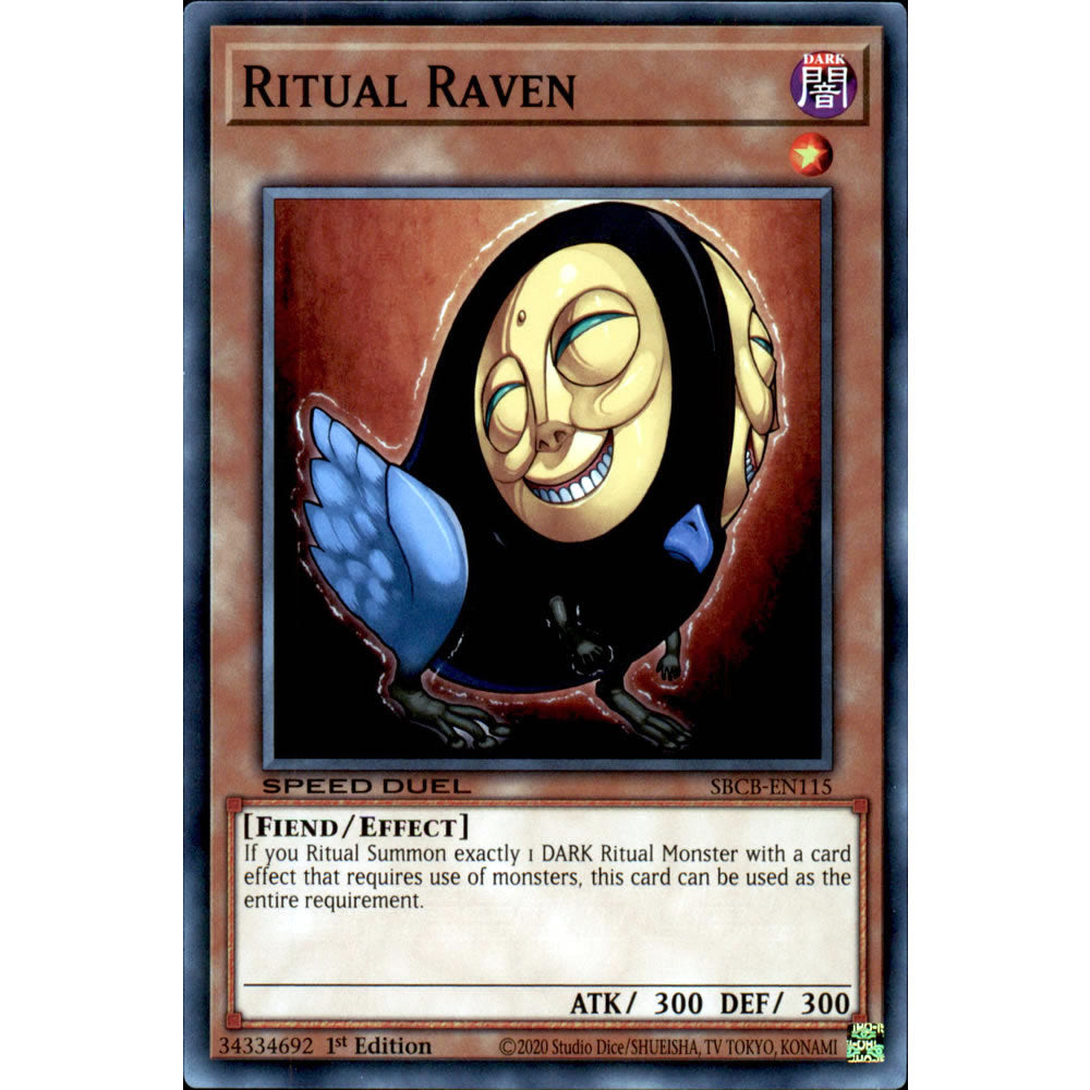 Ritual Raven SBCB-EN115 Yu-Gi-Oh! Card from the Speed Duel: Battle City Set