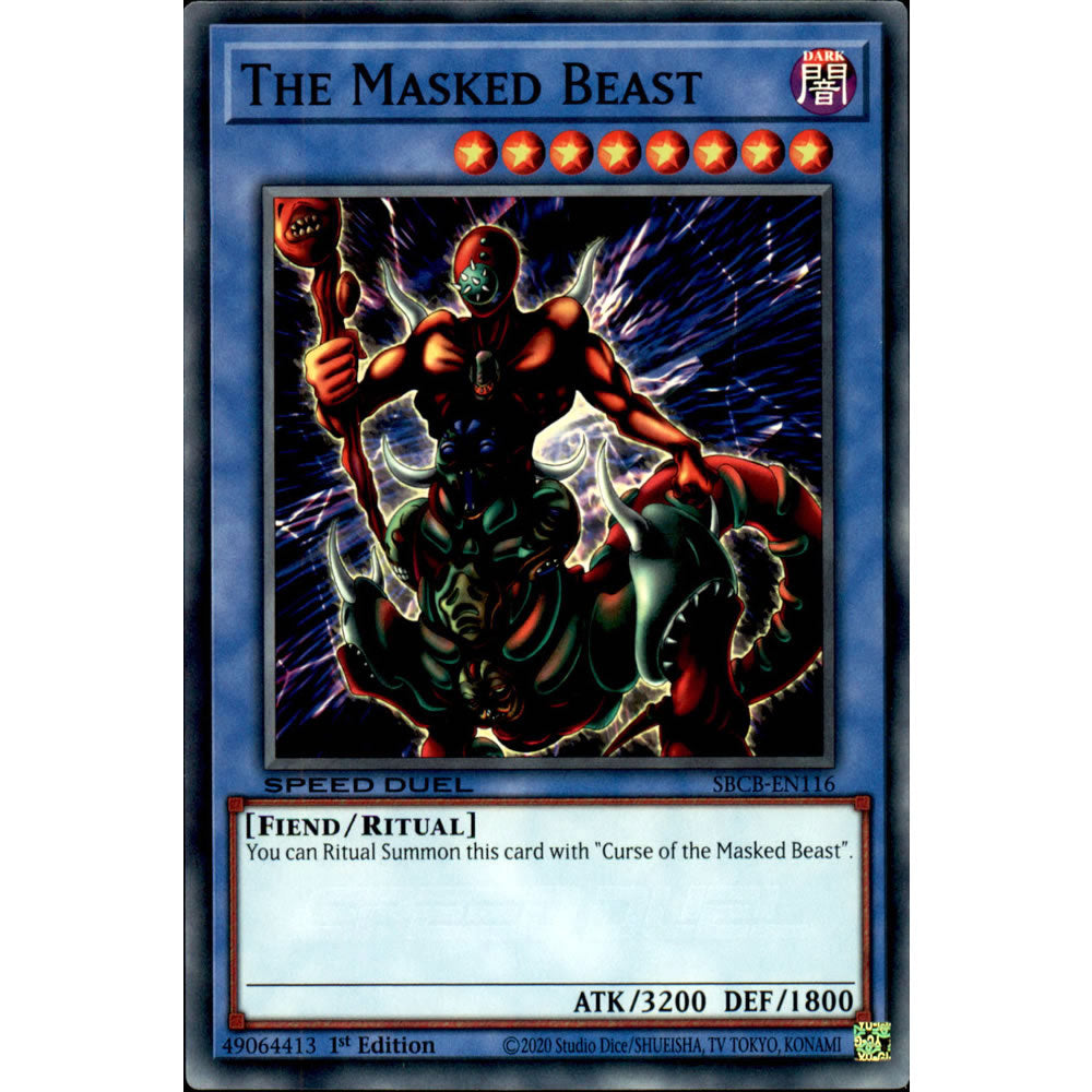 The Masked Beast SBCB-EN116 Yu-Gi-Oh! Card from the Speed Duel: Battle City Set