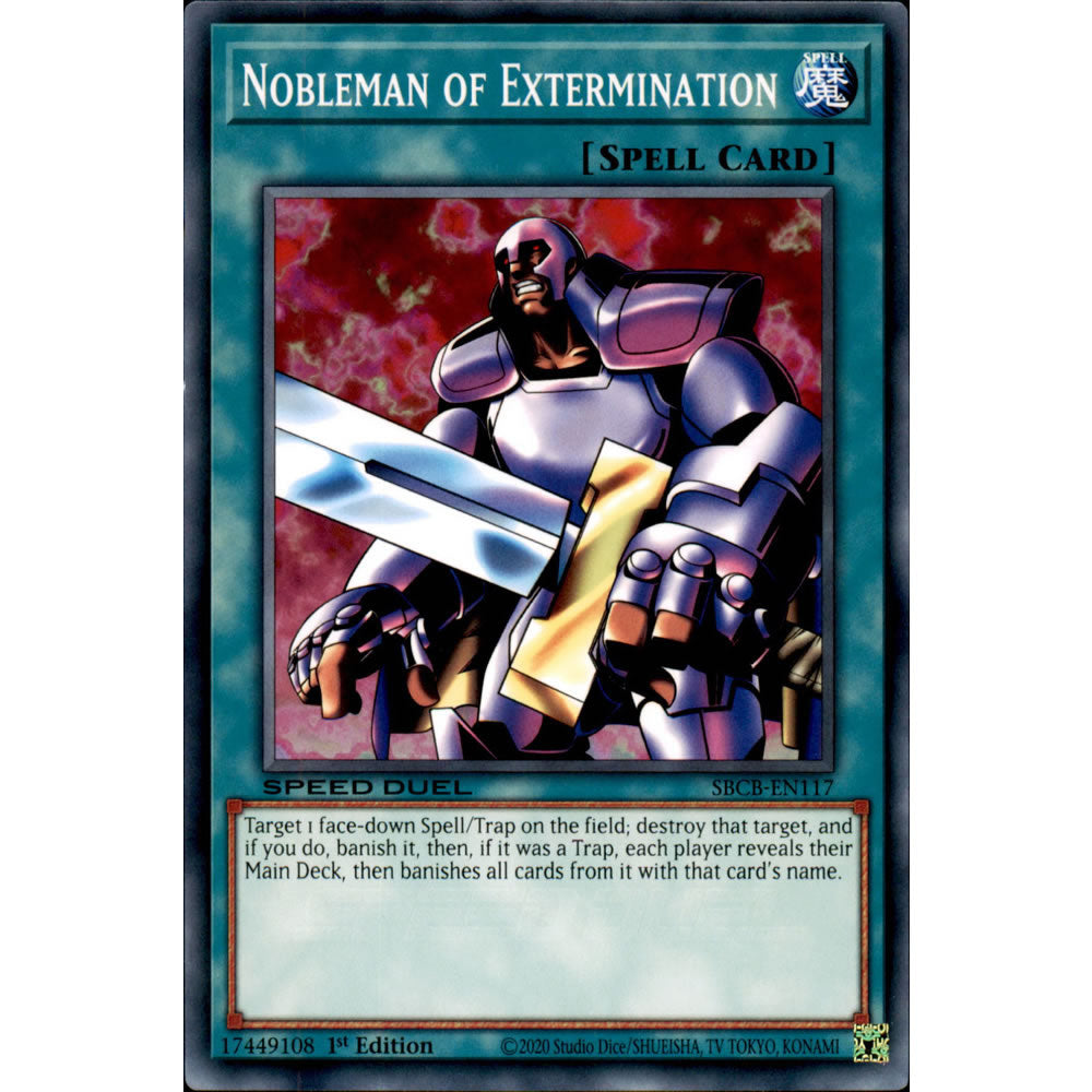 Nobleman of Extermination SBCB-EN117 Yu-Gi-Oh! Card from the Speed Duel: Battle City Set