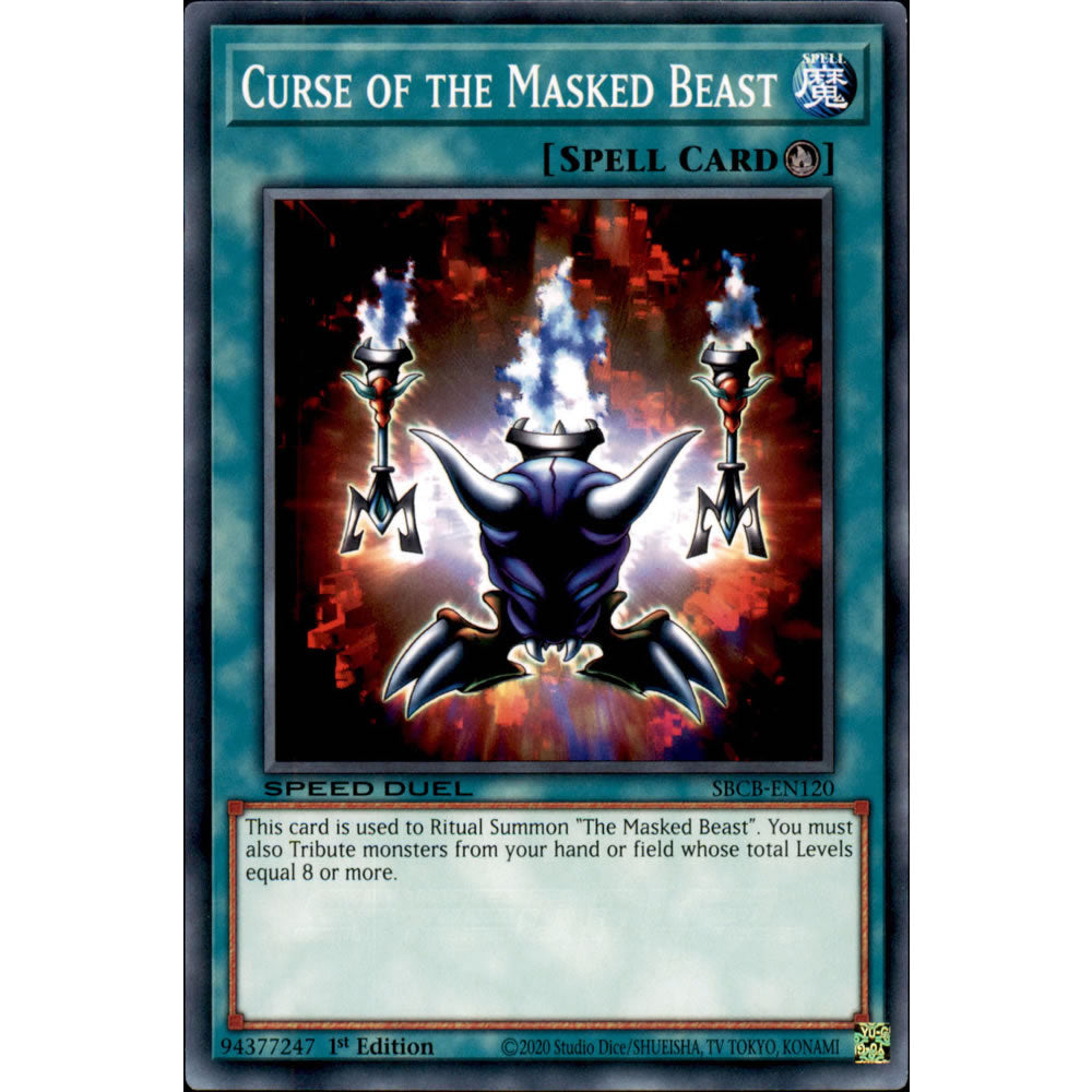 Curse of the Masked Beast SBCB-EN120 Yu-Gi-Oh! Card from the Speed Duel: Battle City Set