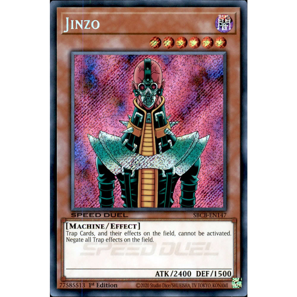 Jinzo SBCB-EN147 Yu-Gi-Oh! Card from the Speed Duel: Battle City Set