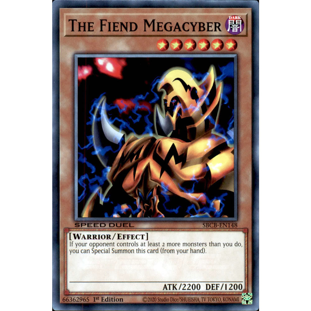 The Fiend Megacyber SBCB-EN148 Yu-Gi-Oh! Card from the Speed Duel: Battle City Set