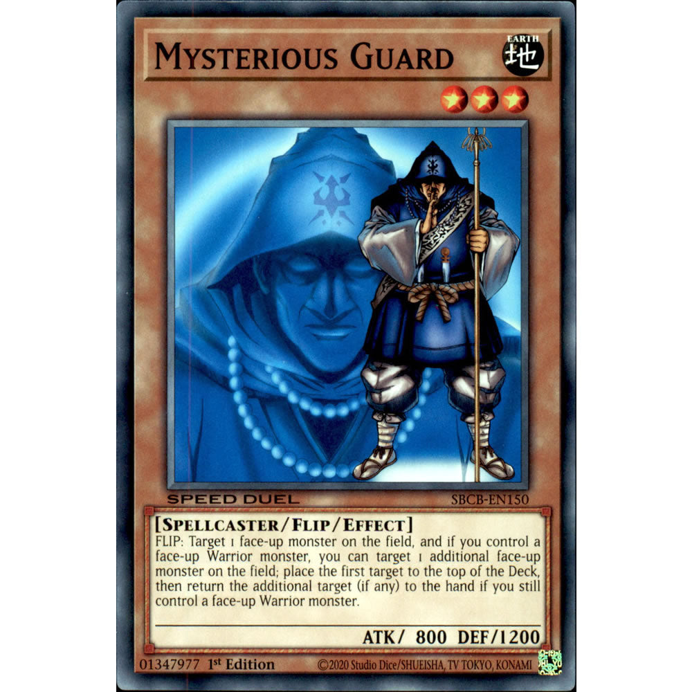 Mysterious Guard SBCB-EN150 Yu-Gi-Oh! Card from the Speed Duel: Battle City Set