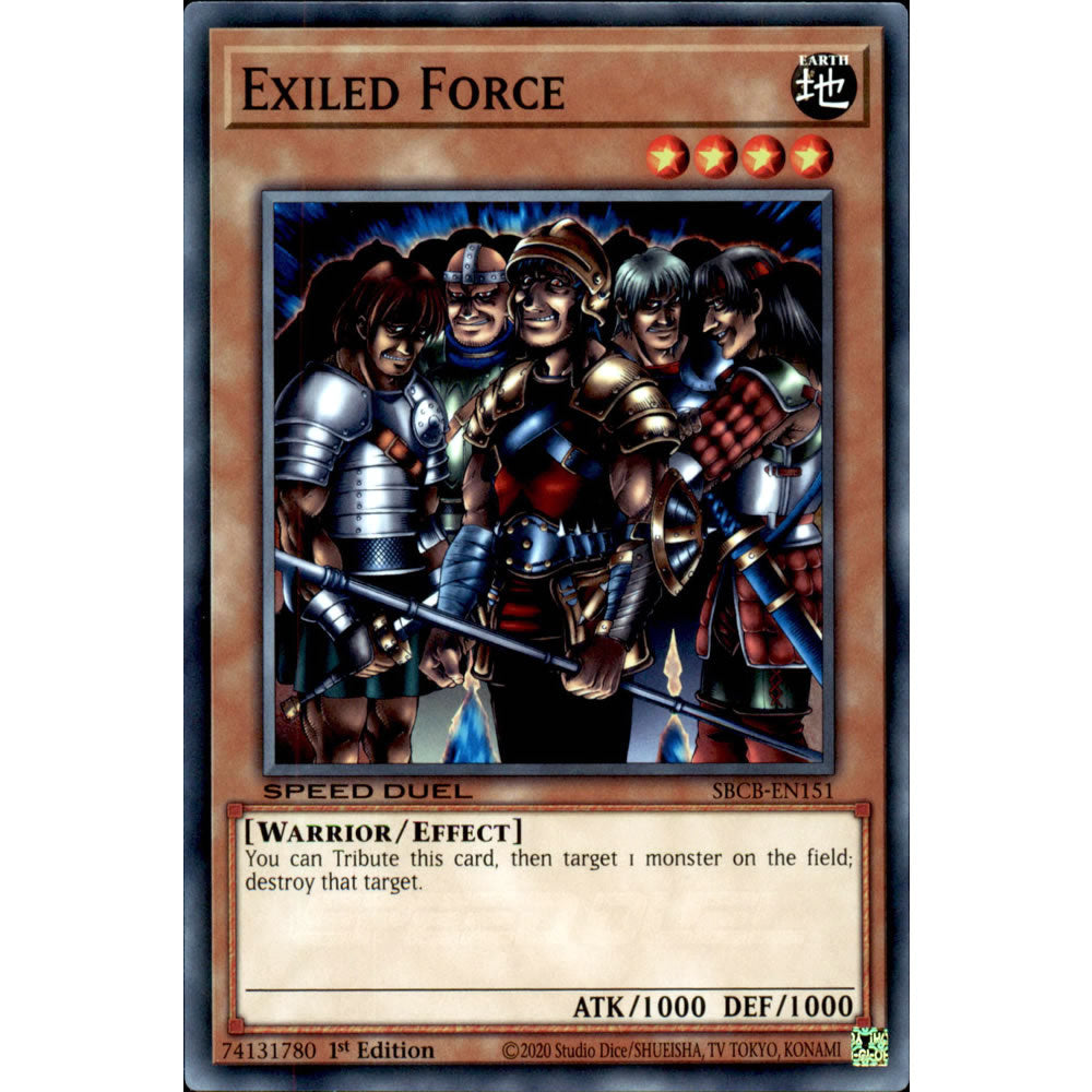 Exiled Force SBCB-EN151 Yu-Gi-Oh! Card from the Speed Duel: Battle City Set