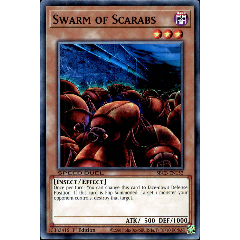 Swarm of Scarabs SBCB-EN152 Yu-Gi-Oh! Card from the Speed Duel: Battle City Set