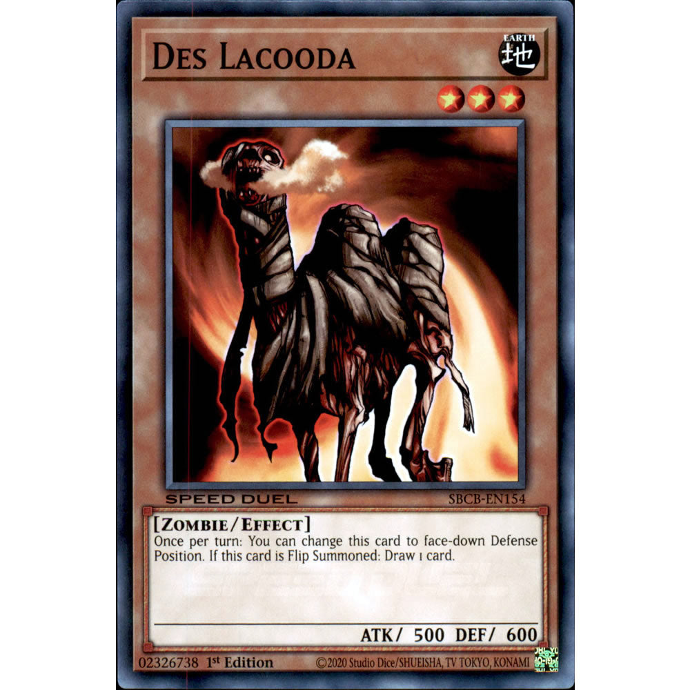 Des Lacooda SBCB-EN154 Yu-Gi-Oh! Card from the Speed Duel: Battle City Set