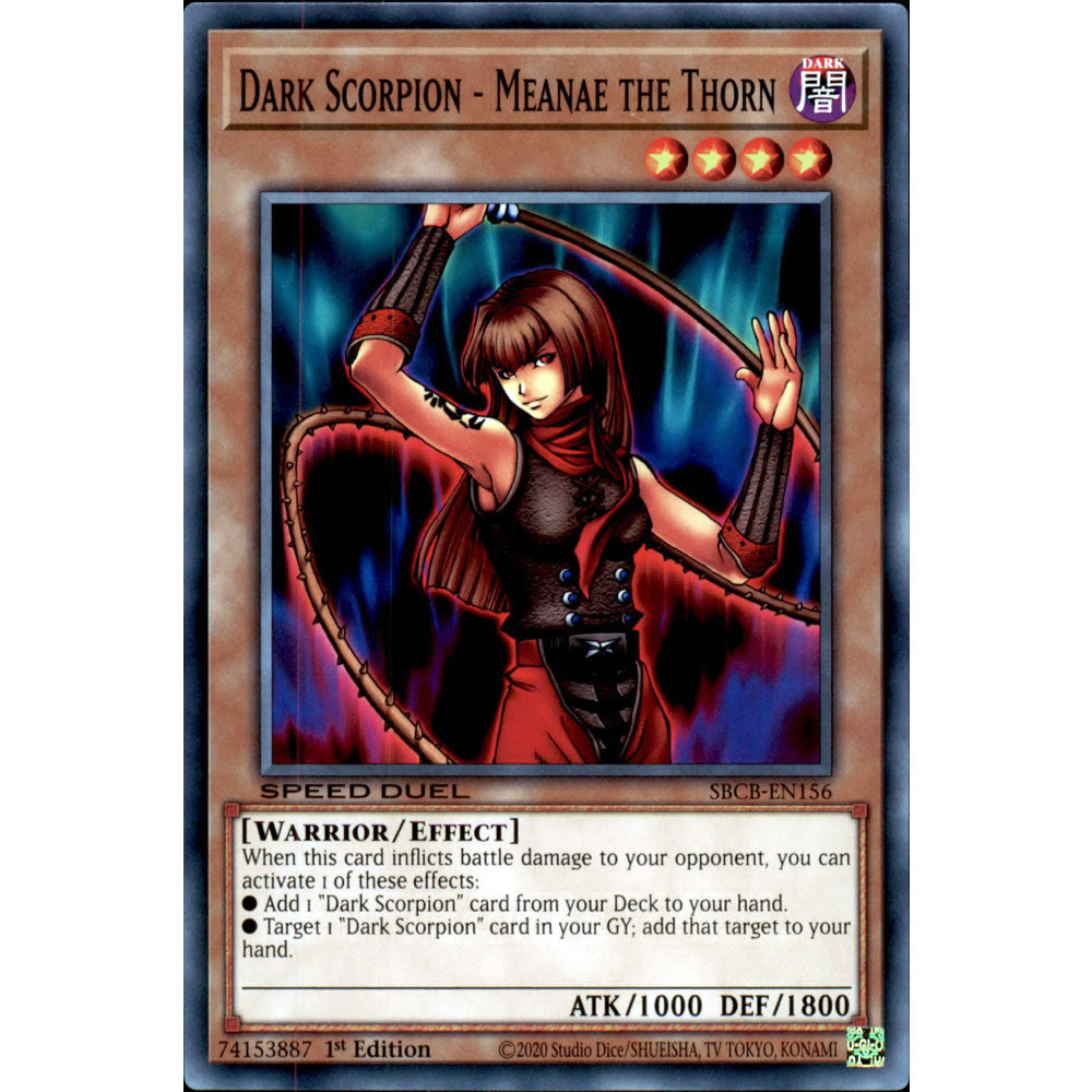 Dark Scorpion - Meanae the Thorn SBCB-EN156 Yu-Gi-Oh! Card from the Speed Duel: Battle City Set