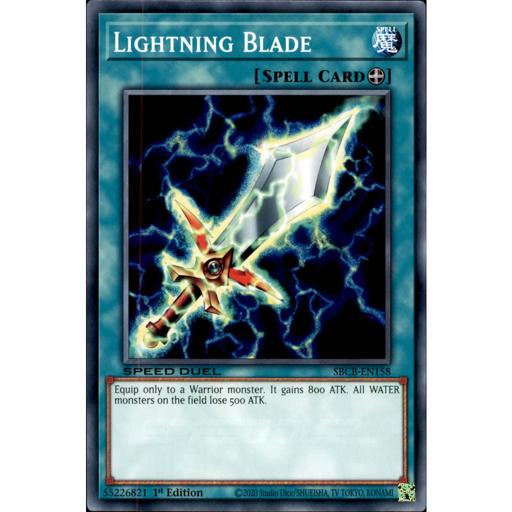 Lightning Blade SBCB-EN158 Yu-Gi-Oh! Card from the Speed Duel: Battle City Set