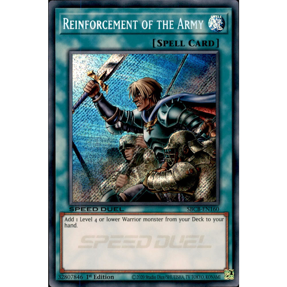 Reinforcement of the Army SBCB-EN160 Yu-Gi-Oh! Card from the Speed Duel: Battle City Set