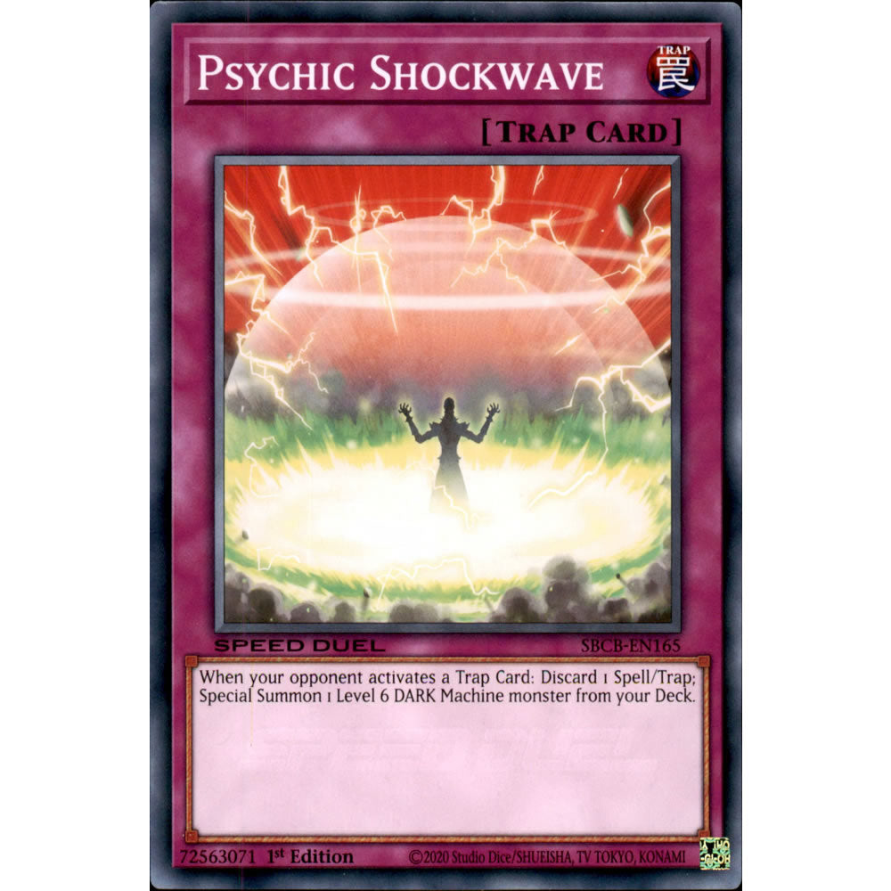 Psychic Shockwave SBCB-EN165 Yu-Gi-Oh! Card from the Speed Duel: Battle City Set