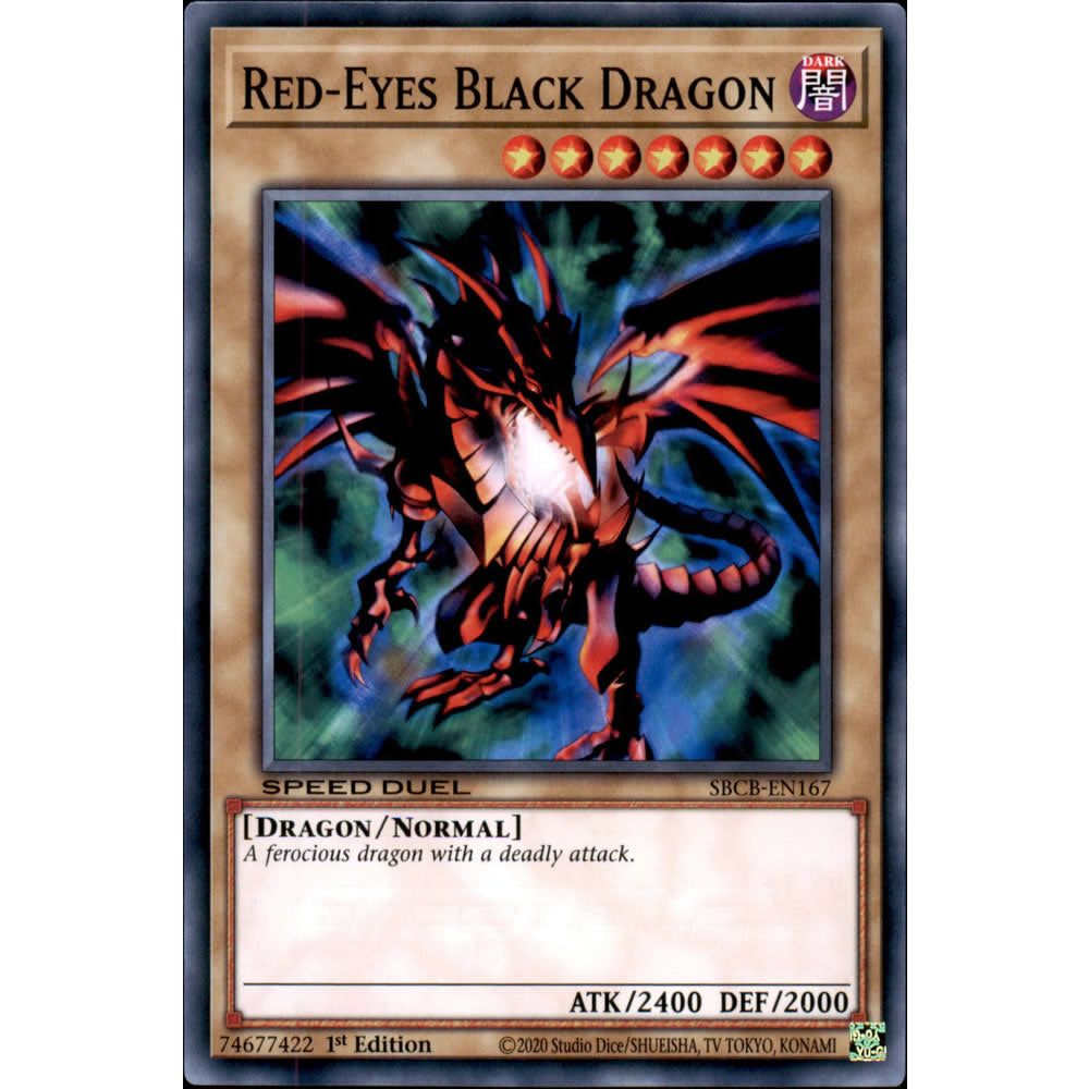 Red-Eyes Black Dragon SBCB-EN167 Yu-Gi-Oh! Card from the Speed Duel: Battle City Set