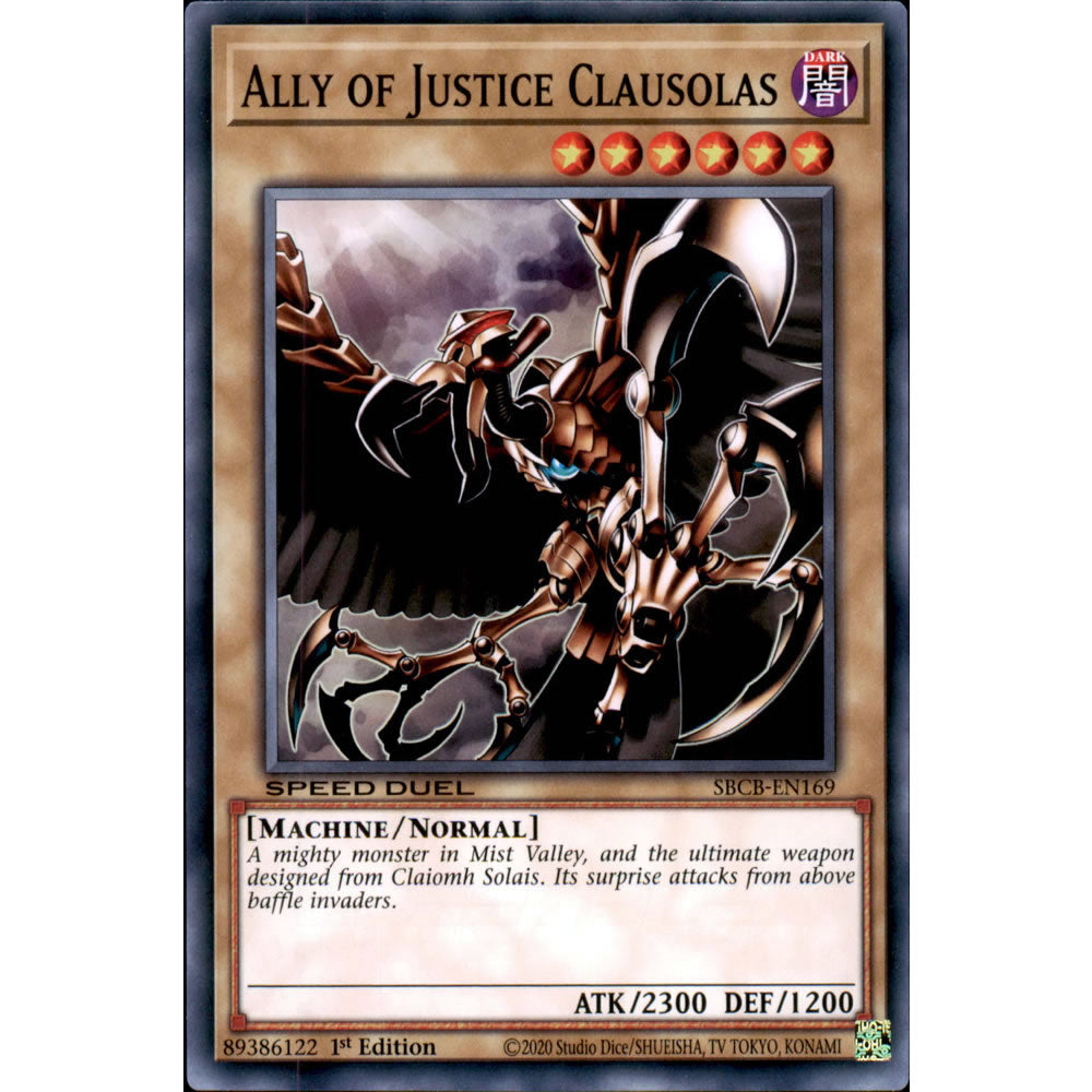 Ally of Justice Clausolas SBCB-EN169 Yu-Gi-Oh! Card from the Speed Duel: Battle City Set