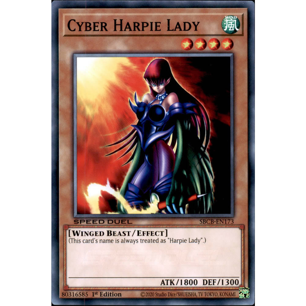 Cyber Harpie Lady SBCB-EN173 Yu-Gi-Oh! Card from the Speed Duel: Battle City Set