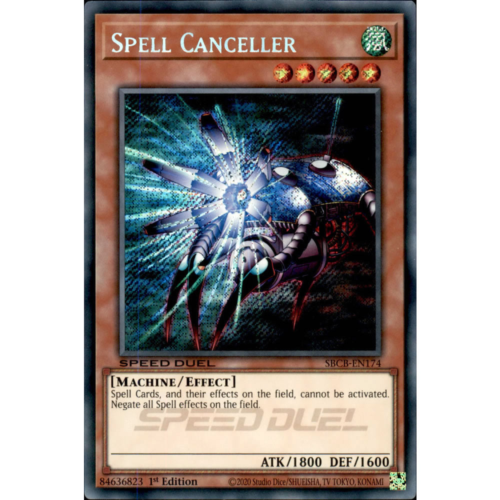 Spell Canceller SBCB-EN174 Yu-Gi-Oh! Card from the Speed Duel: Battle City Set